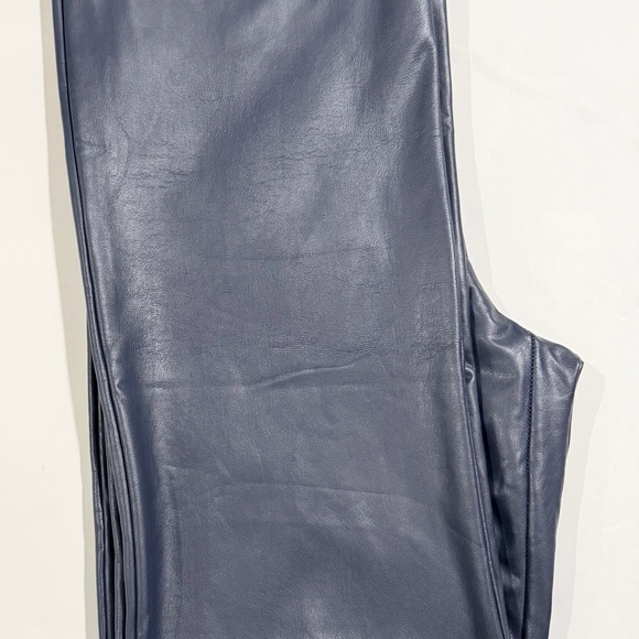 Bagatelle Blue Faux Leather Pants - Picture 15 of 16